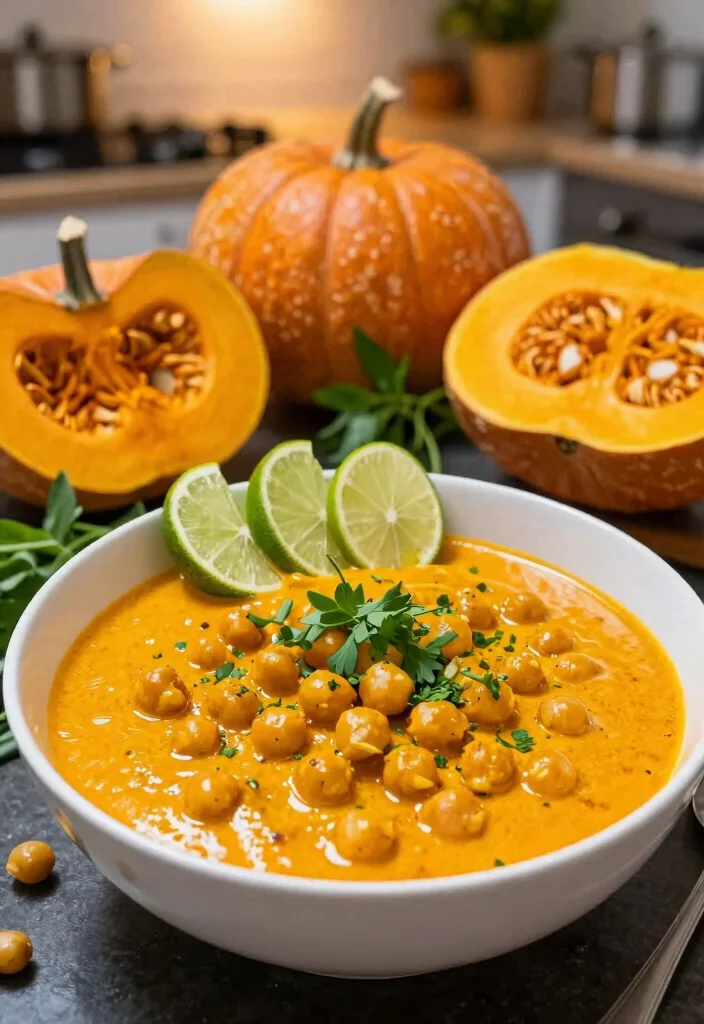 16 Red Thai Curry Recipes (Spicy & Creamy) - 2. Creamy Coconut & Pumpkin Curry 1