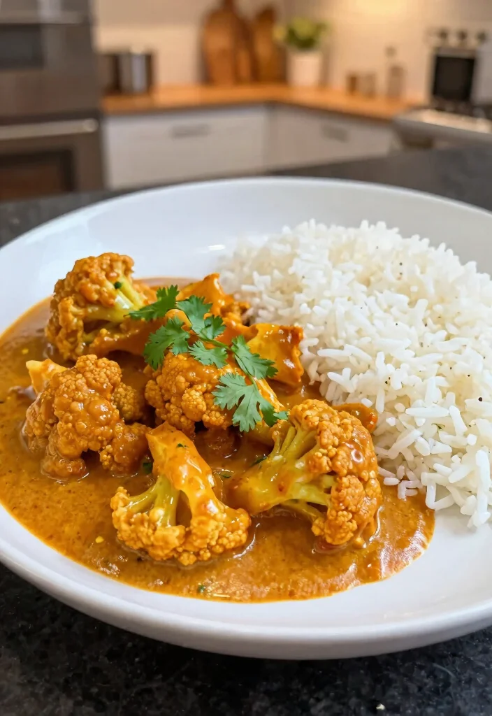 16 Red Thai Curry Recipes (Spicy & Creamy) - 9. Red Curry Cauliflower 1