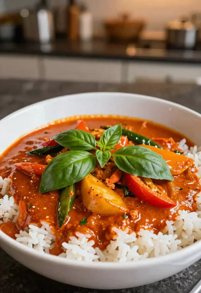 16 Rotes Thai Curry Rezepte (Authentisch) - 13. Rotes Thai Curry mit frischem Basilikum 1