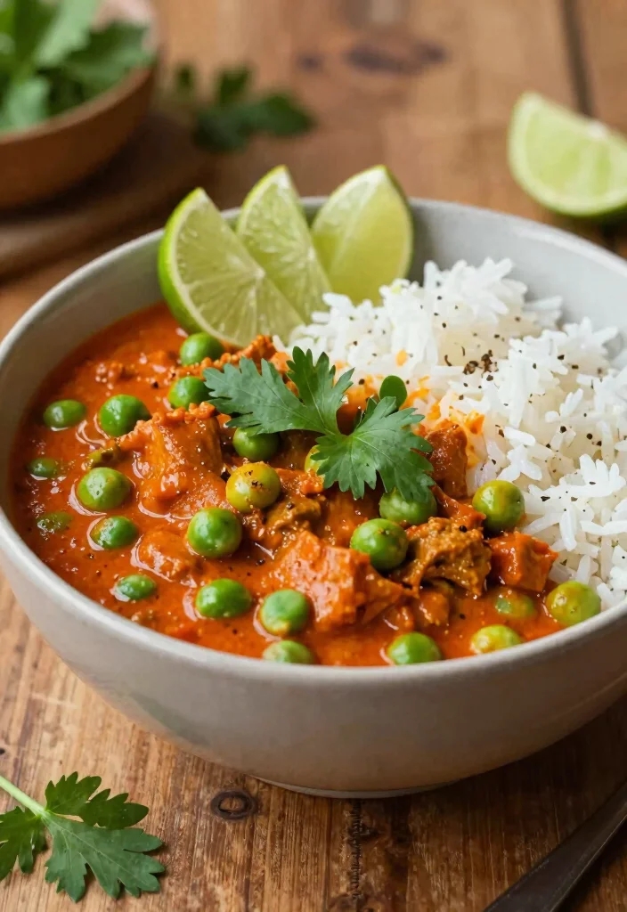 16 Rotes Thai Curry Rezepte (Authentisch) - 14. Rotes Thai Curry mit grünen Erbsen 1