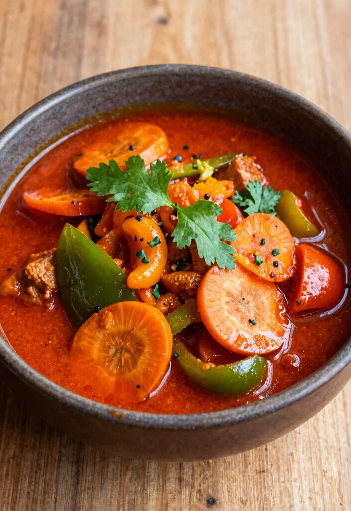 16 Rotes Thai Curry Rezepte (Authentisch) - 15. Rotes Thai Curry mit Paprika und Karotten 1