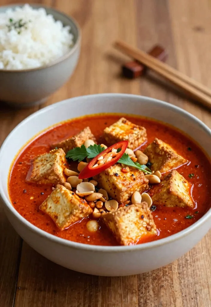 16 Rotes Thai Curry Rezepte (Authentisch) - 2. Rotes Thai Curry mit Tofu und Erdnüssen 1