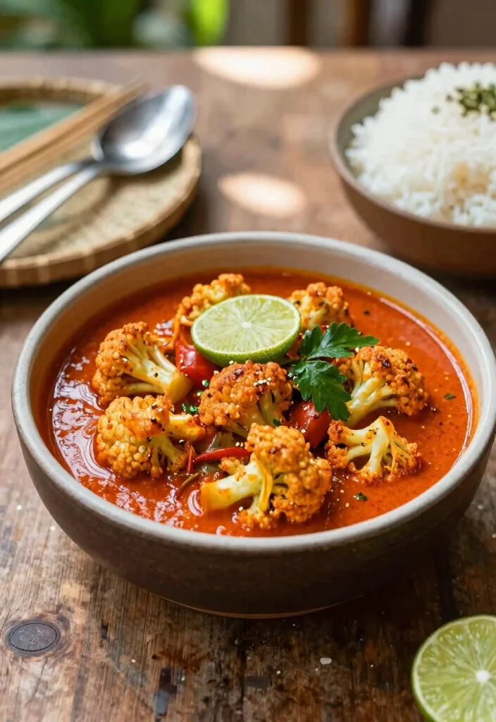 16 Rotes Thai Curry Rezepte (Authentisch) - 6. Rotes Thai Curry mit Blumenkohl 1