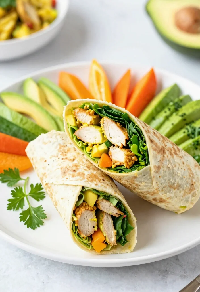 16 Thai Coconut Curry Chicken Recipes (Creamy Bliss) - 15. Thai Coconut Curry Chicken and Avocado Wraps 1