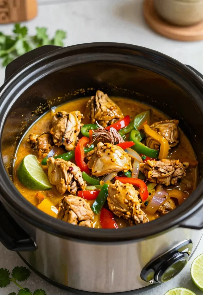 16 Thai Coconut Curry Chicken Recipes (Creamy Bliss) - 4. Slow Cooker Thai Coconut Curry Chicken 1
