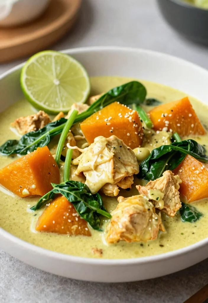 16 Thai Coconut Curry Chicken Recipes (Creamy Bliss) - 6. Thai Coconut Curry Chicken with Butternut Squash 1