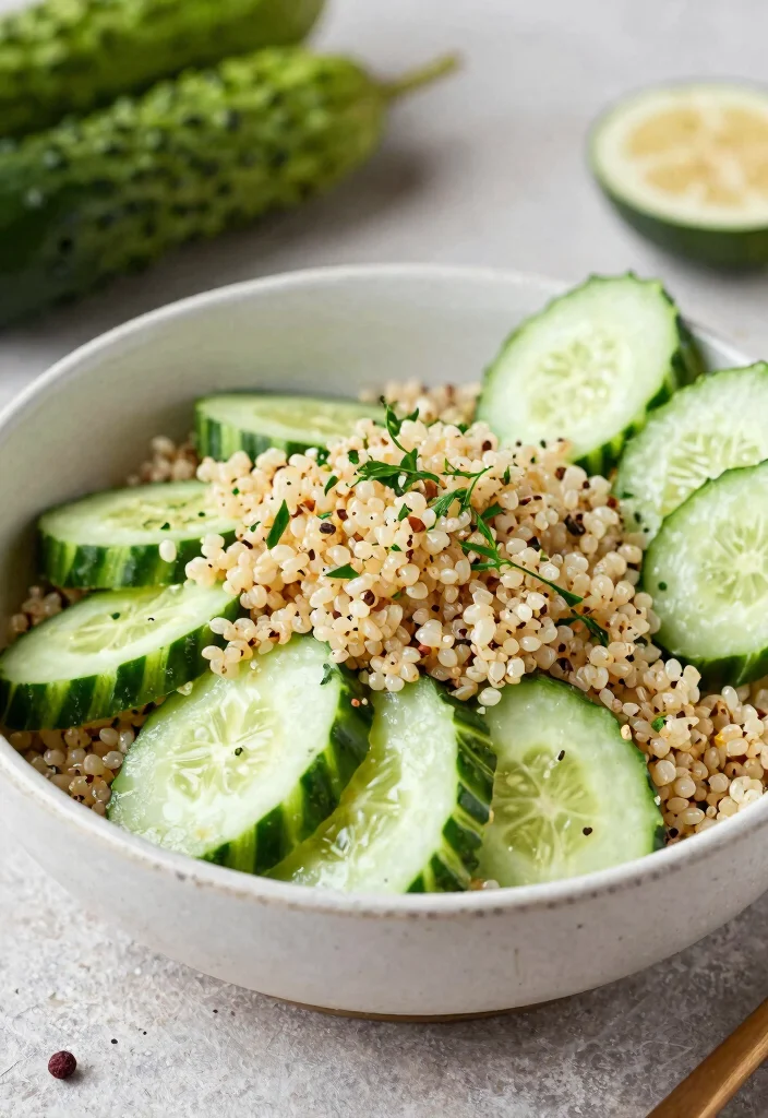 16 Thai Cucumber Salad Recipes with a Rice Vinegar Twist - 9. Thai Cucumber Salad with Quinoa 1