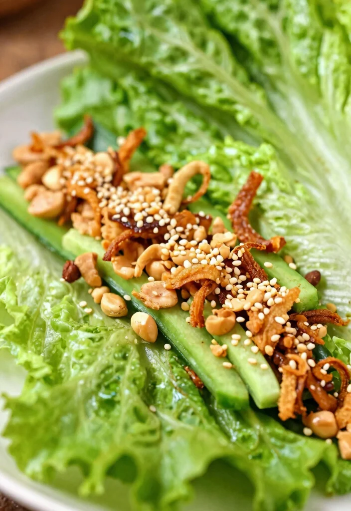 16 Thai Turkey Lettuce Wraps (Lean & Fresh) - 14. Adding Crunch: Textural Variations 1