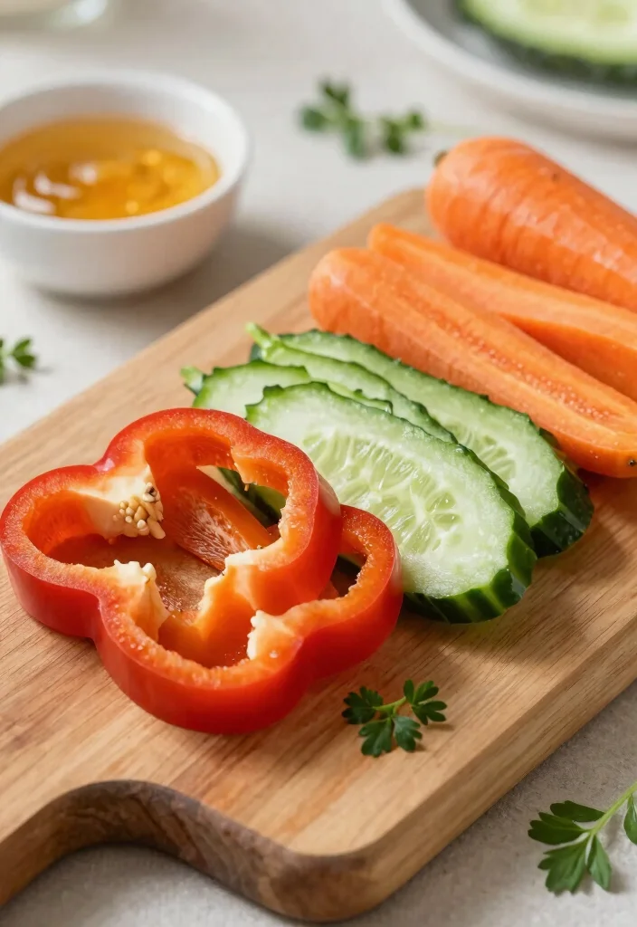 16 Thai Turkey Lettuce Wraps (Lean & Fresh) - 3. Fresh Veggies: Color and Crunch 1