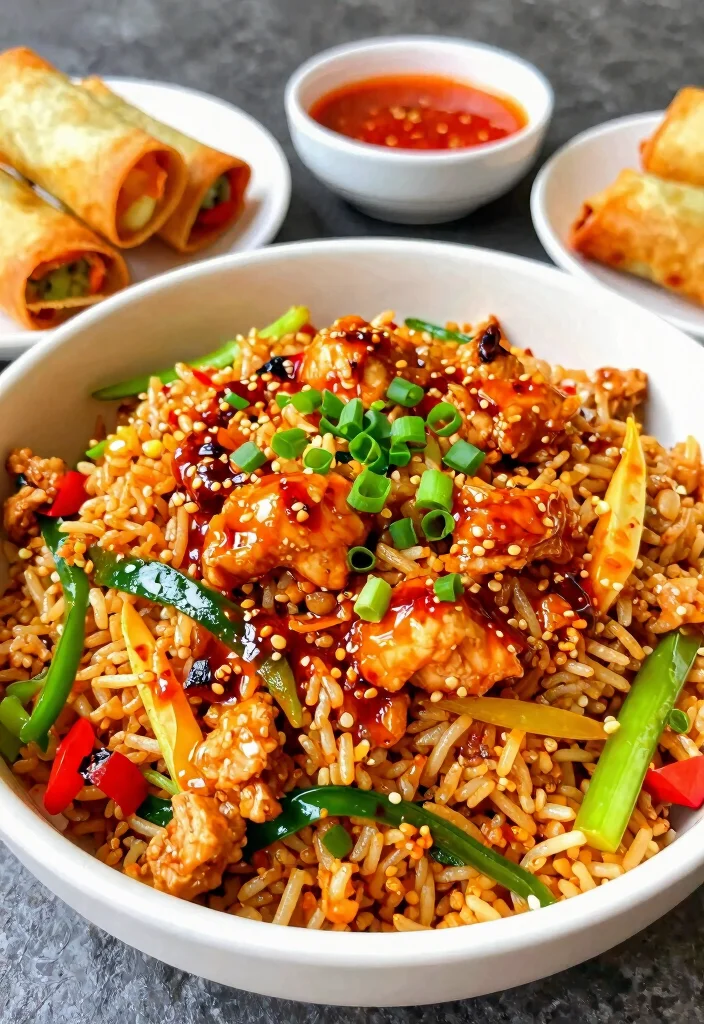 17 Chinese Chicken Fried Rice Recipes (Restaurant Favorites) - 4. Spicy Szechuan Chicken Fried Rice 1
