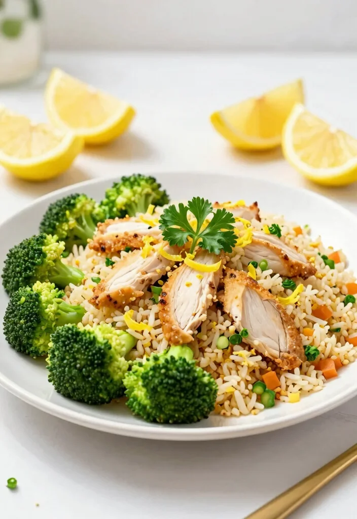 17 Chinese Chicken Fried Rice Recipes (Restaurant Favorites) - 5. Lemon Chicken Fried Rice 1