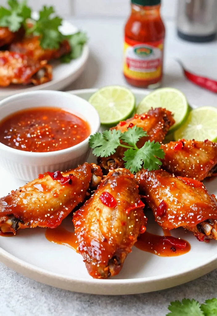 17 Chinese Fried Chicken Wing Recipes (Crispy & Flavorful) - 10. Thai Chili Wings 1