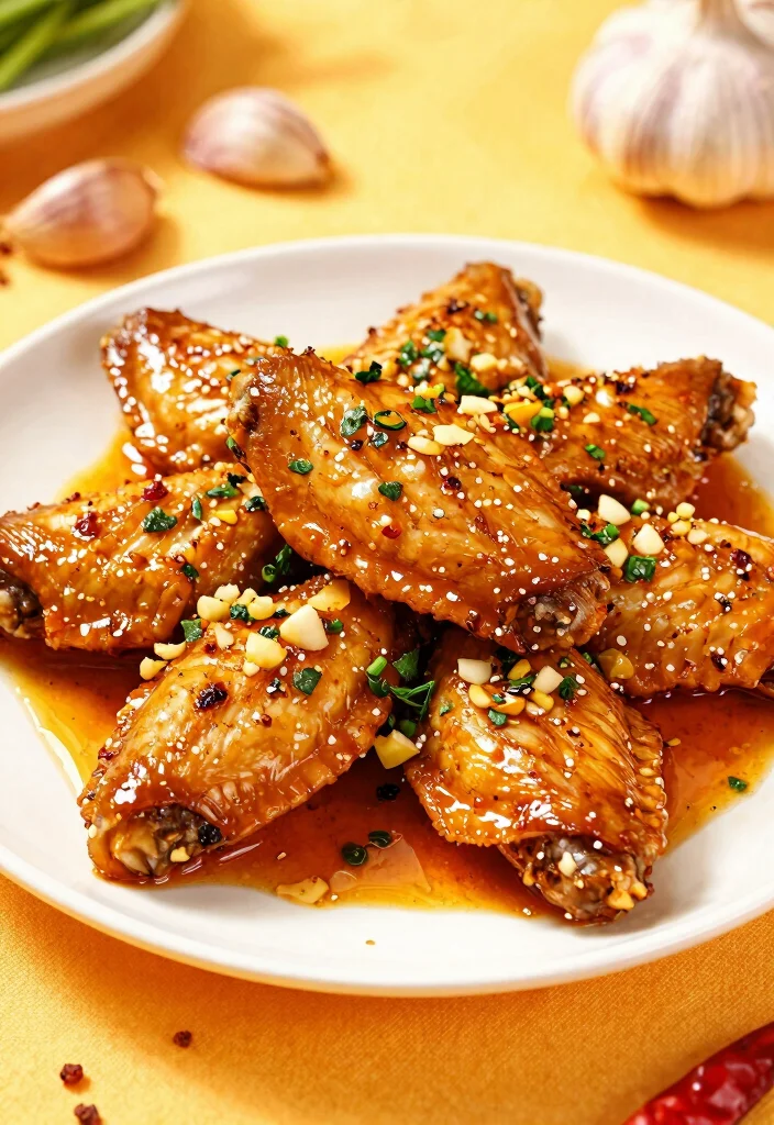 17 Chinese Fried Chicken Wing Recipes (Crispy & Flavorful) - 11. Spicy Garlic Wings 1