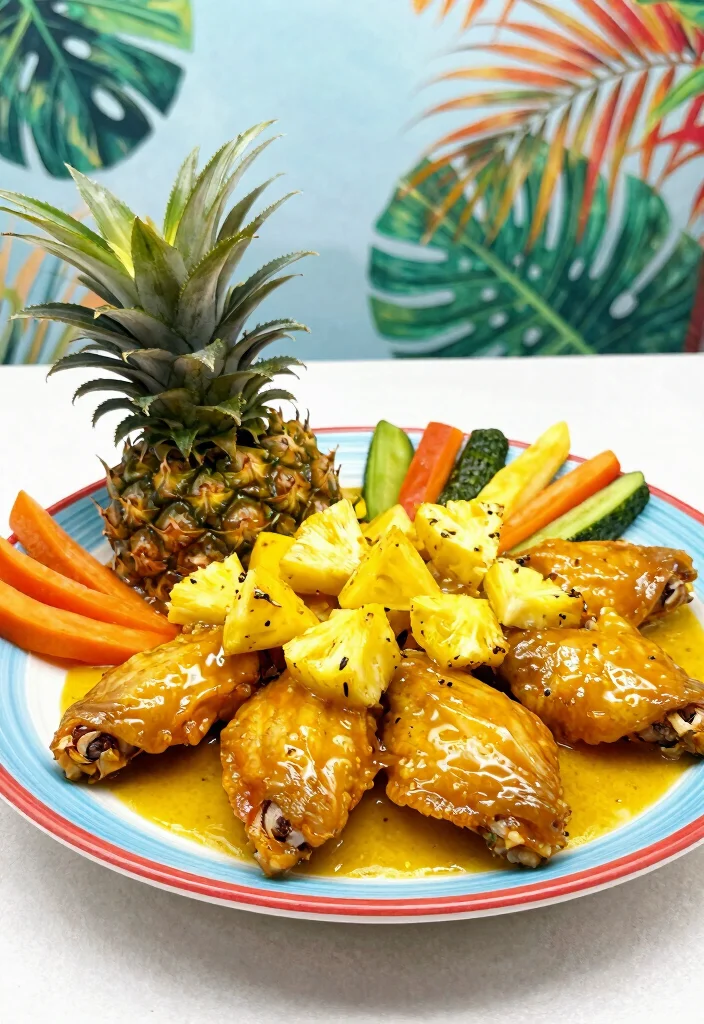 17 Chinese Fried Chicken Wing Recipes (Crispy & Flavorful) - 15. Pineapple Teriyaki Wings 1