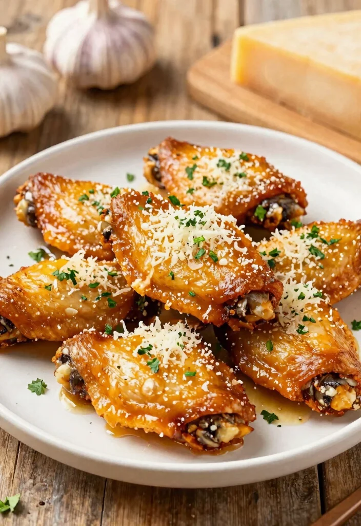17 Chinese Fried Chicken Wing Recipes (Crispy & Flavorful) - 5. Garlic Parmesan Wings 1