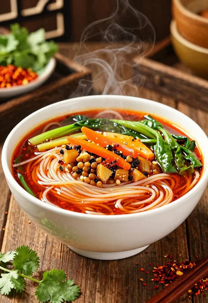 17 Chinese Noodle Soup Recipes: Comfort in a Bowl - 9. Hunan Spicy Noodle Soup 1