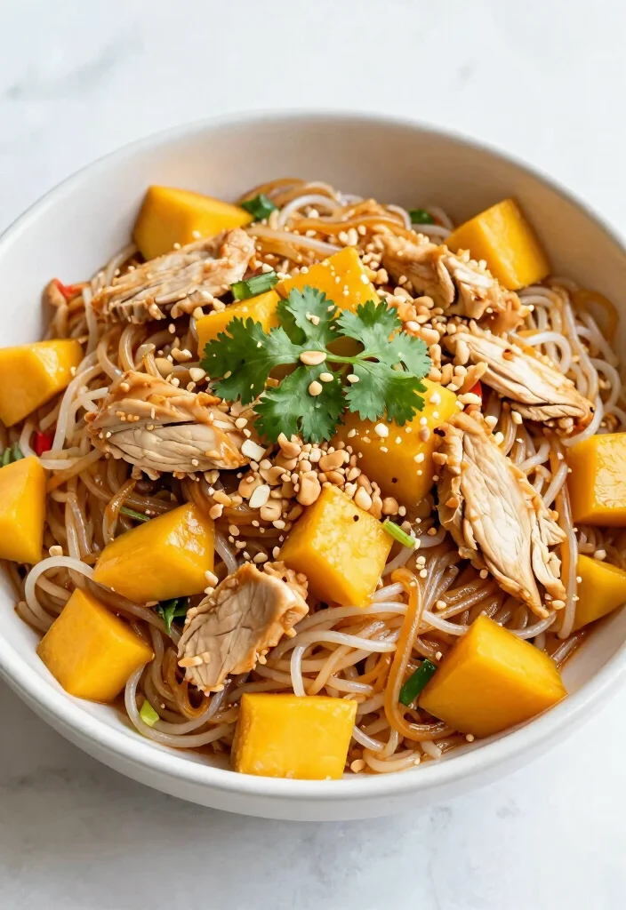 17 Gluten-Free Pad Thai Chicken Recipes (Authentic Thai) - 10. Mango Pad Thai Chicken 1