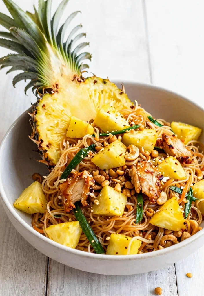17 Gluten-Free Pad Thai Chicken Recipes (Authentic Thai) - 7. Pineapple Cashew Pad Thai Chicken 1