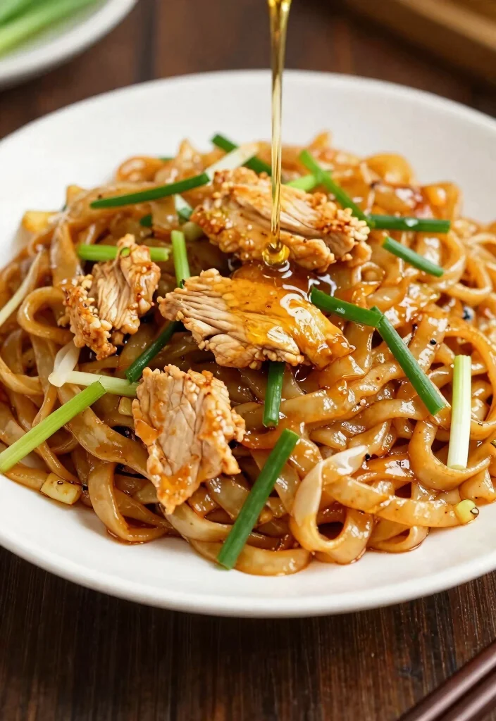 17 Gluten-Free Pad Thai Chicken Recipes (Authentic Thai) - 8. Honey Garlic Pad Thai Chicken 1