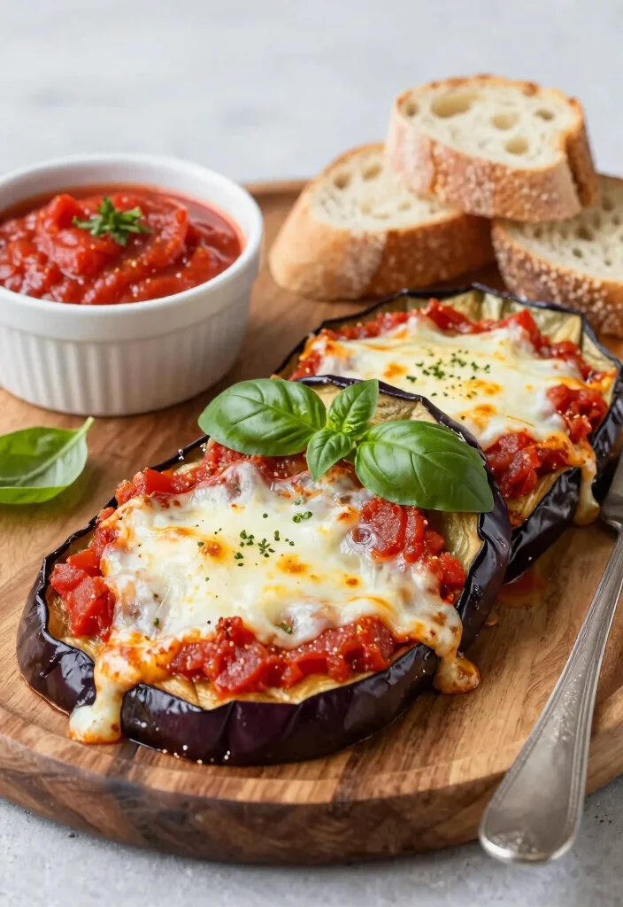 17 Greek Appetizers for Parties (Crowd Pleasers) - 10. Baked Eggplant with Tomato: A Savory Delight 1