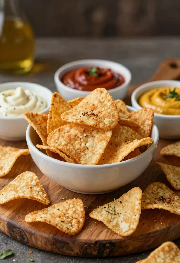 17 Greek Appetizers for Parties (Crowd Pleasers) - 13. Pita Chips: Perfect for Dipping 1