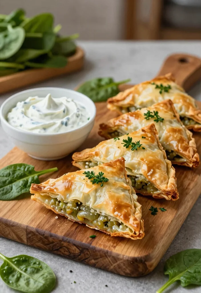 17 Greek Appetizers for Parties (Crowd Pleasers) - 2. Spanakopita: Flaky Spinach Pie 1