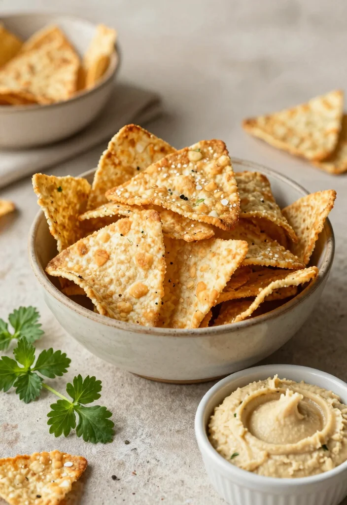 17 Greek Starters & Appetizers (Dinner Party Ready) - 15. Baked Pita Chips 1