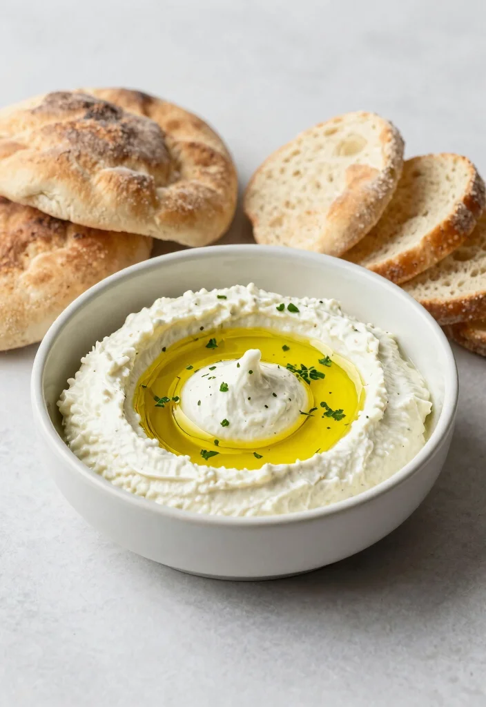 17 Greek Starters & Appetizers (Dinner Party Ready) - 7. Labneh with Olive Oil 1