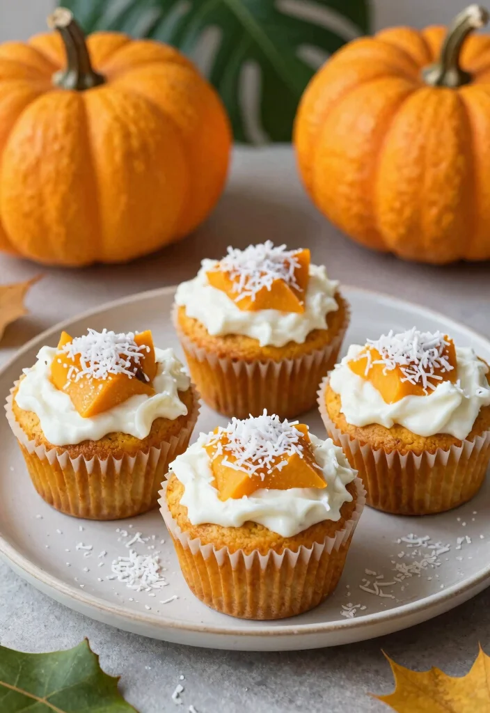 17 Greek Yogurt Pumpkin Muffins: Fall Favorite - 11. Greek Yogurt Pumpkin Muffins with Coconut 1