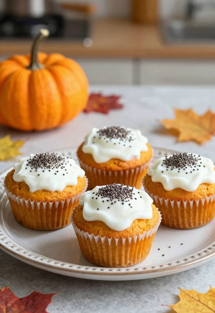 17 Greek Yogurt Pumpkin Muffins: Fall Favorite - 14. Greek Yogurt Pumpkin Muffins with Chia Seeds 1