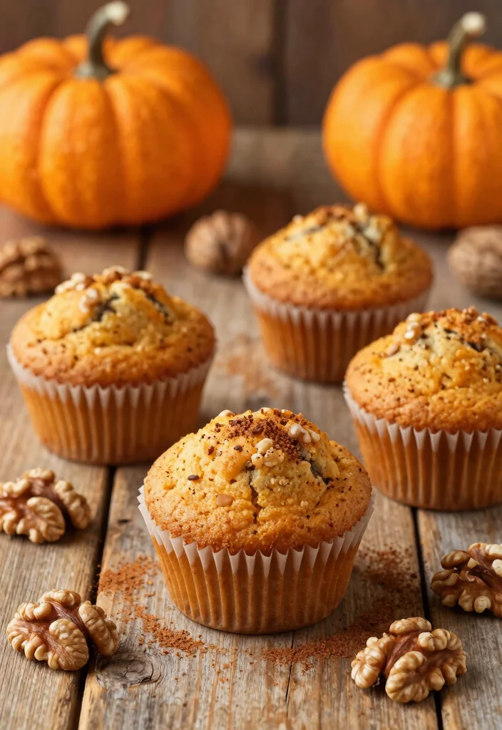 17 Greek Yogurt Pumpkin Muffins: Fall Favorite - 5. Pumpkin Walnut Greek Yogurt Muffins 1