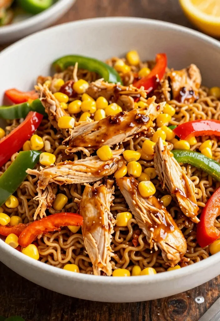 17 Irresistible Chinese Chicken Salad with Ramen Noodles Recipes: A Party Favorite - 15. BBQ Chicken Ramen Salad 1