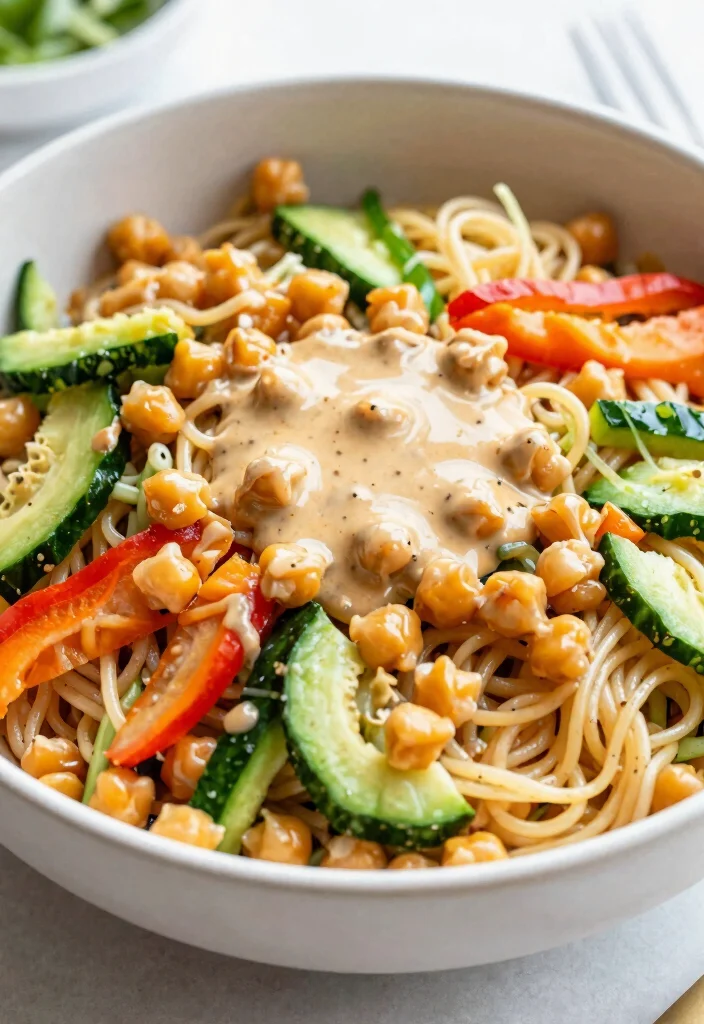 17 Irresistible Chinese Chicken Salad with Ramen Noodles Recipes: A Party Favorite - 16. Vegan Ramen Noodle Salad with Chickpeas 1