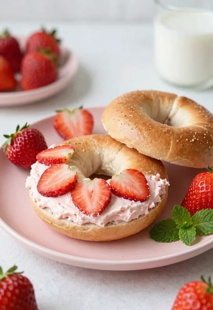 17 Protein Bagels with Greek Yogurt (Gym Fuel) - 10. Strawberry Cream Cheese Protein Bagels 1