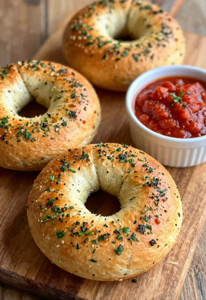 17 Protein Bagels with Greek Yogurt (Gym Fuel) - 13. Garlic and Herb Protein Bagels 1