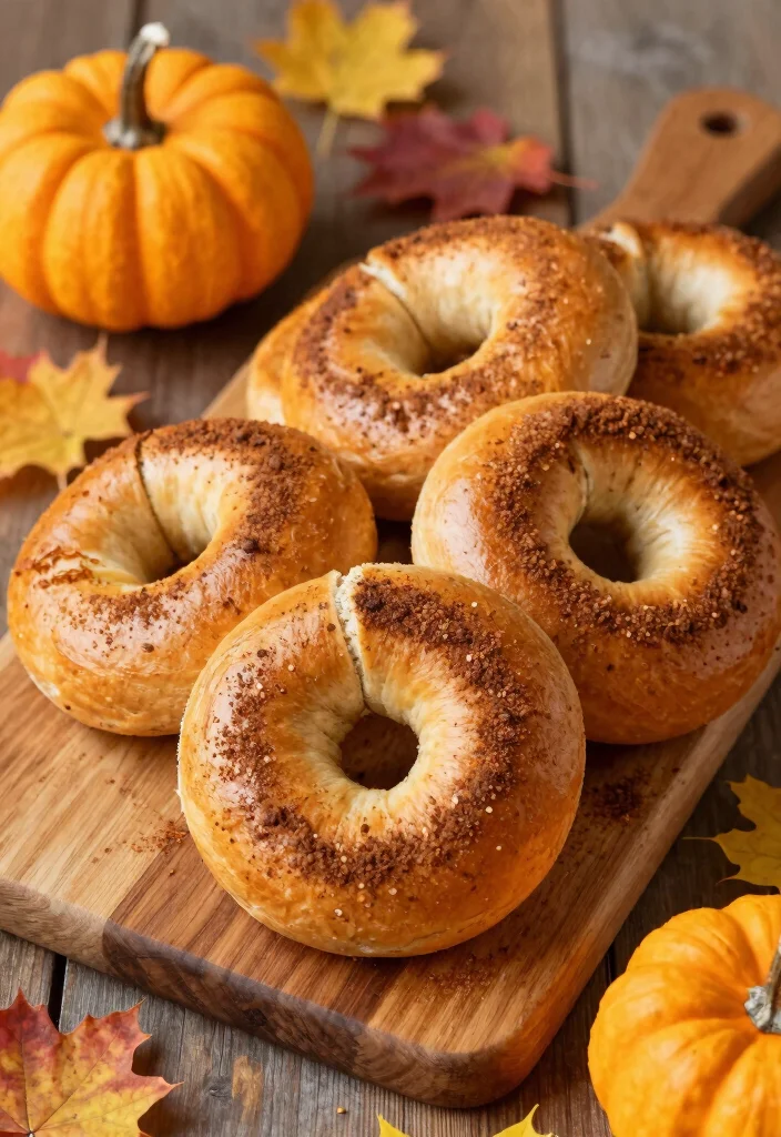 17 Protein Bagels with Greek Yogurt (Gym Fuel) - 4. Pumpkin Spice Protein Bagels 1