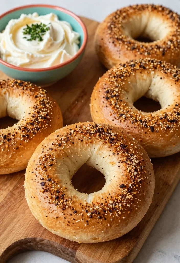 17 Protein Bagels with Greek Yogurt (Gym Fuel) - 5. Everything Bagel Protein Bagels 1
