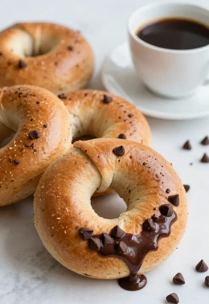 17 Protein Bagels with Greek Yogurt (Gym Fuel) - 8. Chocolate Chip Protein Bagels 1