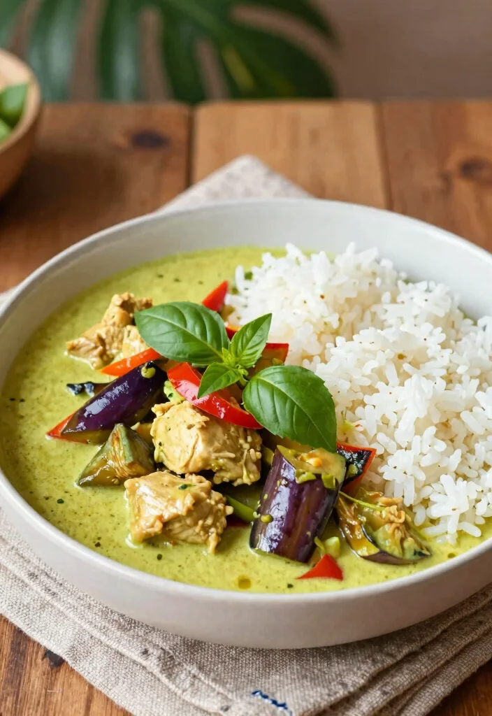 17 Thai Chicken Curry with Coconut Milk (Rich & Aromatic) - 1. Classic Thai Green Curry Chicken 1