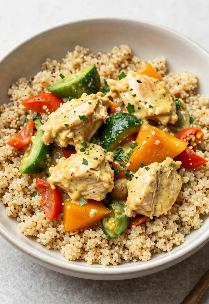 17 Thai Chicken Curry with Coconut Milk (Rich & Aromatic) - 13. Coconut Curry Chicken with Quinoa 1