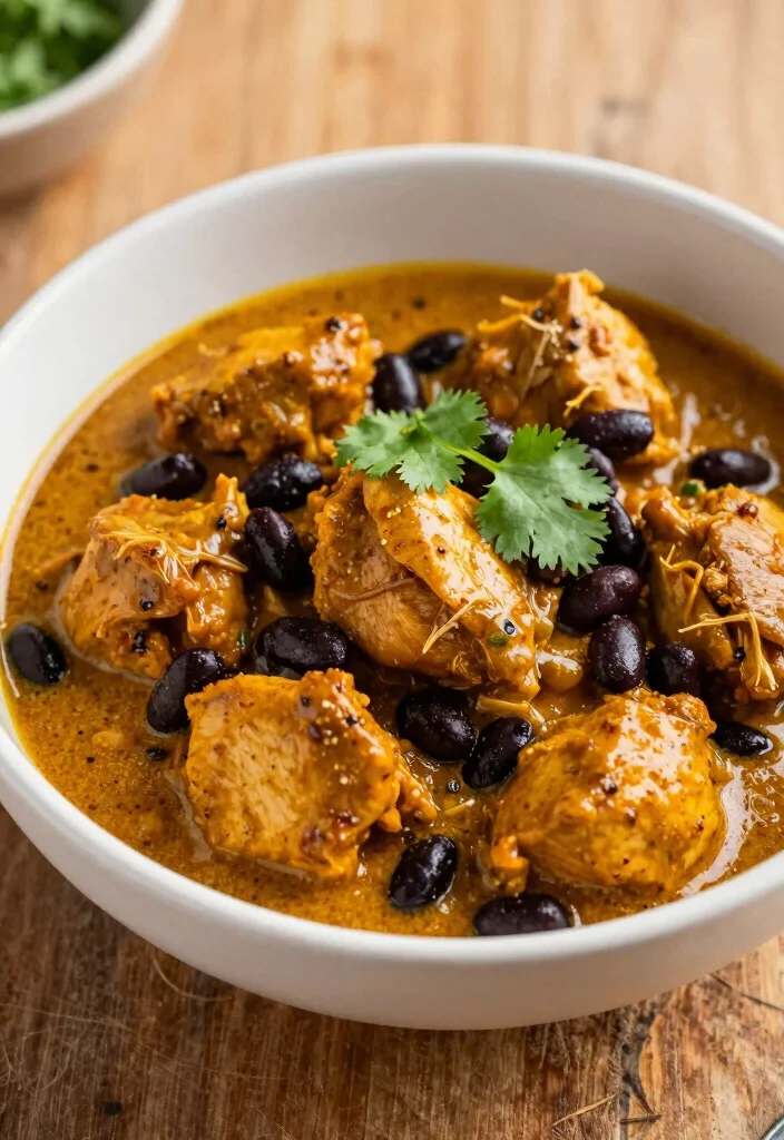 17 Thai Chicken Curry with Coconut Milk (Rich & Aromatic) - 17. Coconut Curry Chicken with Black Beans 1