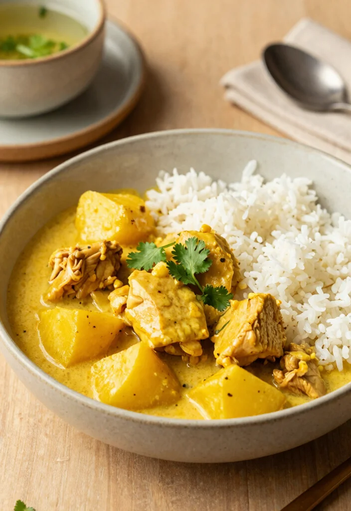 17 Thai Chicken Curry with Coconut Milk (Rich & Aromatic) - 3. Yellow Coconut Curry Chicken 1