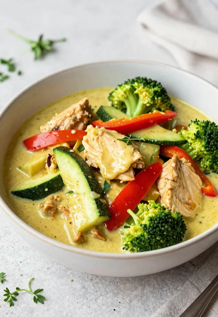 17 Thai Chicken Curry with Coconut Milk (Rich & Aromatic) - 6. Thai Curry Chicken with Vegetables 1