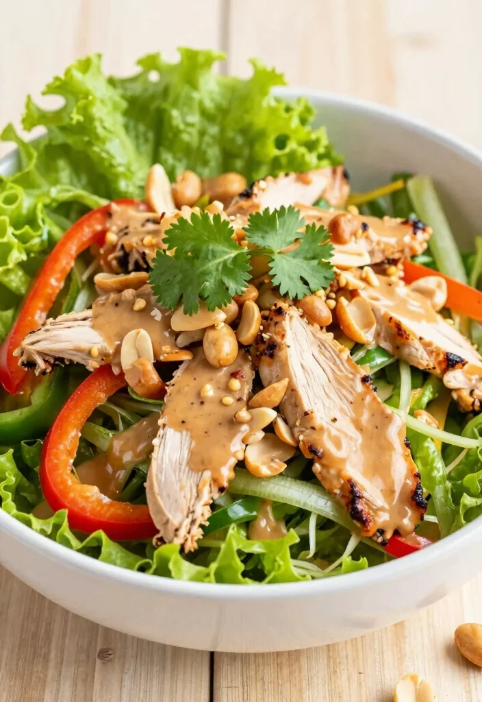 17 Thai Peanut Chicken Salad Recipes (Nutty Heaven) - 1. Classic Thai Peanut Chicken Salad 1