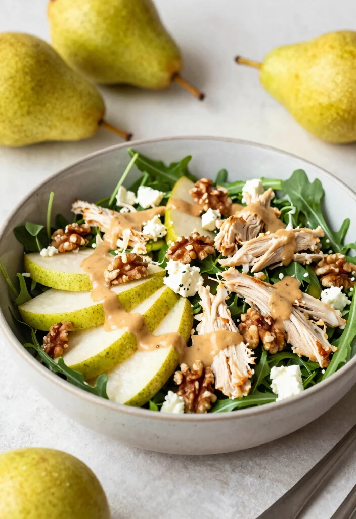 17 Thai Peanut Chicken Salad Recipes (Nutty Heaven) - 16. Thai Peanut Chicken Salad with Pears 1