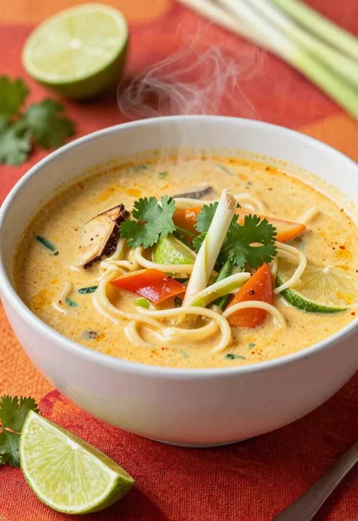 17 Thai Red Curry Noodle Soup Recipes (Spicy Comfort) - 3. Coconut Lemongrass Thai Red Curry Noodle Soup 1