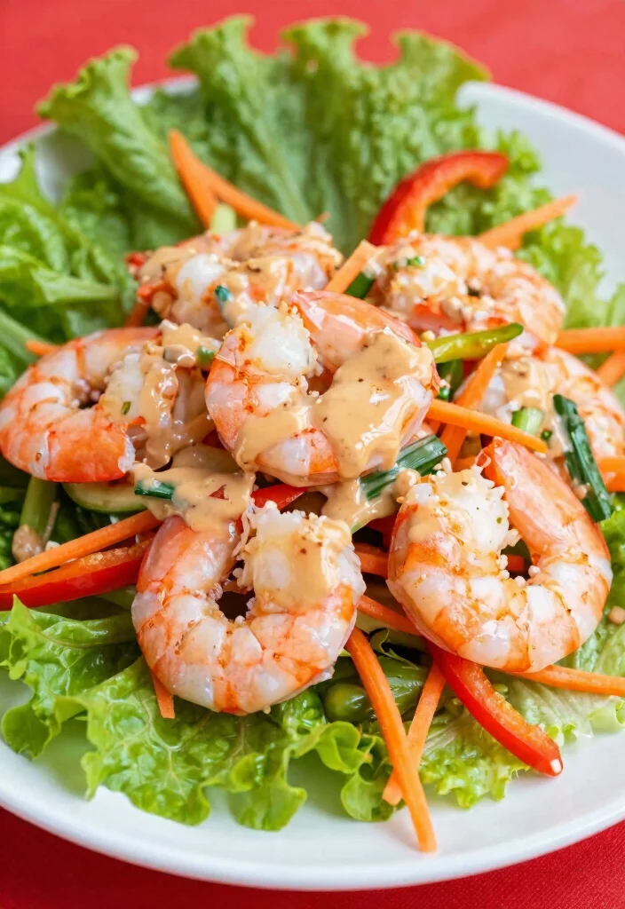 17 Thai Salads with Peanut Dressing (Crunchy & Fresh) - 10. Thai Shrimp Salad with Peanut Dressing 1