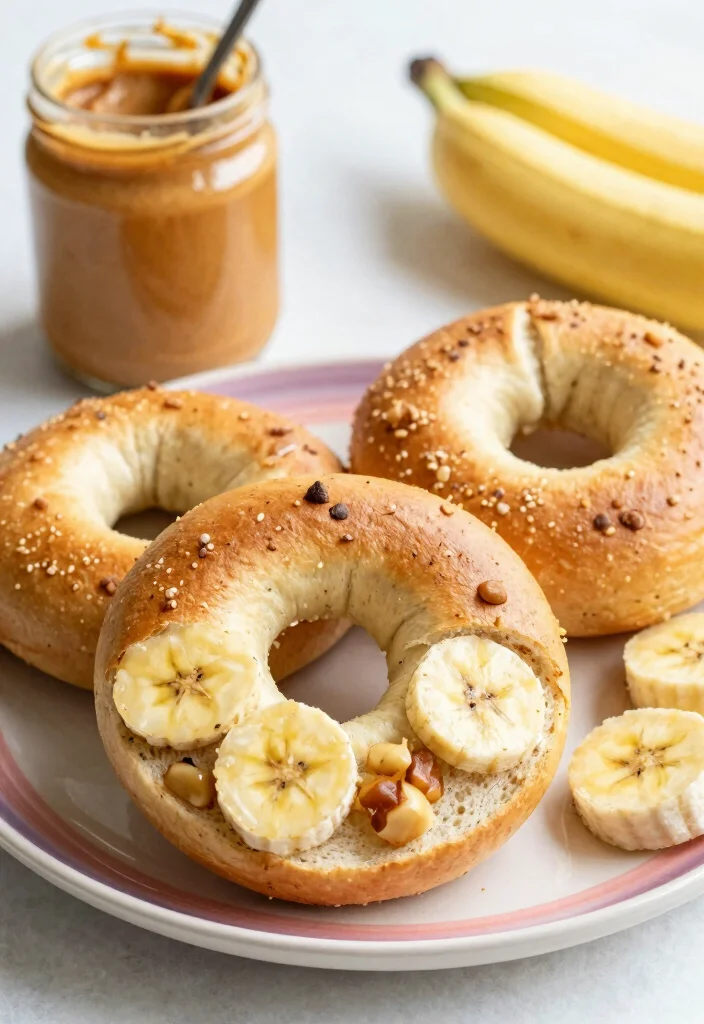 18 Bagels with Greek Yogurt: Healthy Breakfast Options Using Greek Yogurt - 10. Banana Nut Bagels 1