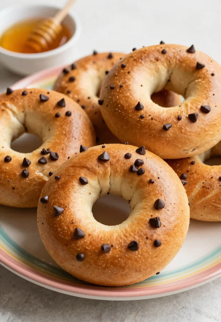 18 Bagels with Greek Yogurt: Healthy Breakfast Options Using Greek Yogurt - 13. Chocolate Chip Bagels 1