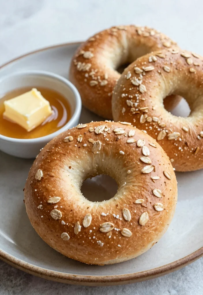 18 Bagels with Greek Yogurt: Healthy Breakfast Options Using Greek Yogurt - 16. Maple Oat Bagels 1